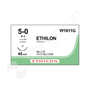 Ράμμα ETHICON W1611G – MONOCRYL 5/0, 11mm, 3/8c, 45cm