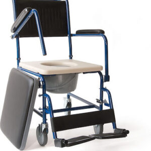 Καρέκλα-Τουαλέτα Τροχήλατη με Κάλυμμα